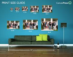 Giant art prints are perfect for making a big statement and being the focus of any room. Canvas Print Size Chart Guide