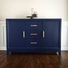 I have been dying to move out of the white paint zone and go back to color! Navy Blue Buffet Refinished In Chalk Paint Blue Buffet Blue Furniture Living Room Navy Blue Furniture