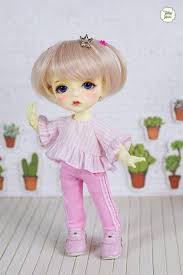 Bjd Dolls For Sale Uk Lati Yellow Pukifee Yummy Summer Ruffle Hem Top Stripe Cute Baby Dolls Beautiful Dolls Doll Clothes Patterns