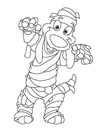 Select from 36578 printable crafts of cartoons, nature, animals, . Funny Face Mummy Dog Free Coloring Page Download Print Online Coloring Pages For Free Color Nimbus
