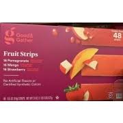Good & gather berry blend fruit & vegetable strips. Good Gather Fruit Strips Variety Pack Calories Nutrition Analysis More Fooducate