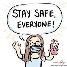 Stay Safe Take Care And Follow The Precaution Ilustrasi Pendidikan Buku Kliping Spanduk