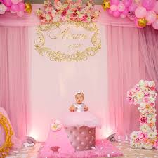 Sugerencia de menú para bebés de 1 año. Fiesta Primer Ano De Tu Hija Fiestas De 1 Ano De Nina Fiestas Tematicas Para Bebes Baby Party Decorations First Birthday Party Decorations Princess Birthday