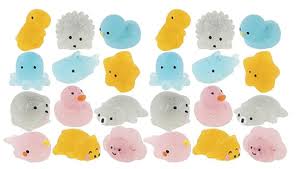 This cute tiny hamburger squishy is too cute. Glitter Animal Mochi Squishy Adorable Cute Kawaii Individually Wra Curious Minds Busy Bags