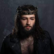 Men Medieval Crown Mens Costume Cosplay Medieval Crown Mens Accessories King Crown Prince Crown Metal Crown Medieval Crown Renaissance Crown Purple Guy
