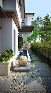 ไอเด ยทำ เทอเรส ข างบ าน พร อมสวนทางเด น ออกแบบบ าน สถาป ตยกรรมบ าน บ าน โมเด ร น