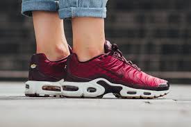 The Nike Air Max Plus Premium Night Maroon Gets A Satin Rework Nike Air Max Nike Nike Air Max Plus