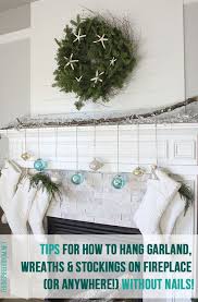 Pin By The Inspired Room On Blogger Home Projects We Love Christmas Garland Xmas Decorations Hanging Stockings