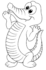 epingle par cecile delpit berg delp sur le croco de l ecole coloriage dessin crocodile animaux coloriages arc-en-ciel dauphins