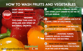 How To Wash Fruits And Vegetables Daily Superfood Love Vegetables How To Wash Vegetables Washing Fruits