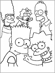 Simpsons coloring pages and pictures print color craft. Desenhos De Os Simpson Para Colorir E Imprimir Colorironline Com