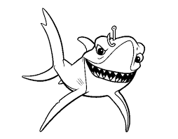 Bruce nemo coloring pages parent post : Jeusurinternet Bruce Finding Nemo Coloring Pages