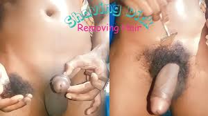 脇毛と陰茎の毛の剃毛、最もホットな男の子