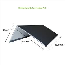 Ne pas utiliser avec des lames. Corniere Pvc 100x60 Ep2 5 Long 2 5m Gris Ral7016 Leroy Merlin