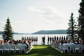 Shimmering Lake Coeur D Alene Wedding Goals Lake View Wedding Coeur D Alene Resort Wedding