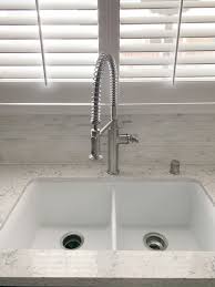 Koehler Sink And Faucet In 2020 White Kitchen Sink Undermount Double Kitchen Sink Transitional Kitchen Sinks