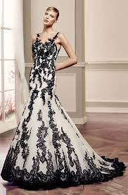 Fringe is always a fun consider this white and blue cotton dress as your something blue. of all the colorful short wedding dresses on the market, this is one that will make. White And Black Wedding Dress Gowns Two Tone Bridal Dresses June Bridals