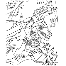 Chima Coloring Pages Cragger Crocs Coloring4free Coloring4free Com