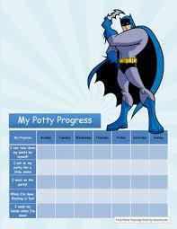 batman weekly potty training chart potty training tips