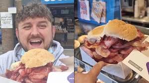 Greggs staff left in disbelief after man orders 'biggest ever bacon sarnie'  containing 7,600 calories