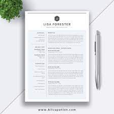Ranked #1 by over 1 million students & professionals. Clean And Simple Resume Template For Word 2 Pages Modern Cv Template Word Resume Cover Letter References Instant Download Mac Pc Lisa Allcupation Optimized Resume Templates For Higher Employability