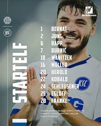 IN-Software GmbH präsentiert die Aufstellung gegen Holstein Kiel! 💙 🤍