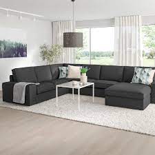 Ikea Kivik Sectional 5 Seat Corner Hillared With Chaise Anthracite Sofa Wohnzimmer Design Ecksofas