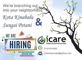 Sign up post a job. Job Vacancy At Icare Pharmacy Kk