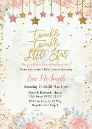 Girls Twinkle Little Star Baby Shower Invitation Zazzle Com In 2020 Star Baby Shower Invitations Baby Shower Invites For Girl Star Baby Shower Theme