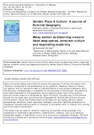 5th international building control conference and 6th international built. Malay Women Research Papers Academia Edu