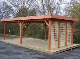 Téléchargez cette fiche gratuite au format pdf. Pergola En Bois Toit Plat En Bac Acier