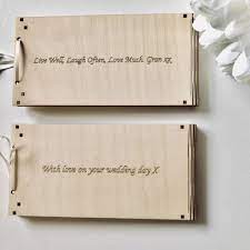 Have you heard the one about how you should cut down on your wedding party to save money, so you don't have to spend so much on all those people? Personalised Wooden Money Wedding Gift Envelopes By Natural Gift Store Notonthehighstreet Com