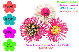 Freepik free vectors, photos and psd freepik online editor edit your freepik templates slidesgo free templates for presentations storyset free editable illustrations. Paper Flower Fringe Centers Pack Digital Cut 653340 Cut Files Design Bundles
