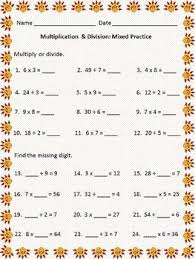 This printable math worksheet features multiplication and division word problems. The Teaching Treehouse Elementary Math Lessons Math Fact Worksheets Basic Math Worksheets