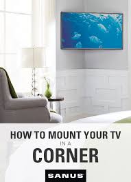 How To Mount A Tv In A Corner Video Wall Mounted Tv Corner Tv Wall Mount Hanging Tv On Wall
