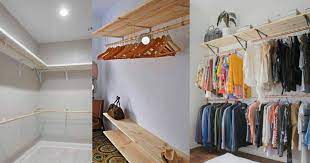 Diy tempat gantung baju desainrumahid com. Idea Guna Batang Penyapu Untuk Open Wardrobe Mudah Jimat Ruang Lebih Praktikal Vanilla Kismis