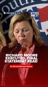 #BREAKING: Richard Moore has been executed by the state of South Carolina  and was pronounced dead at 6:24 p.m. A spokesperson for the South Carolina  Department of Corrections shared his final ...