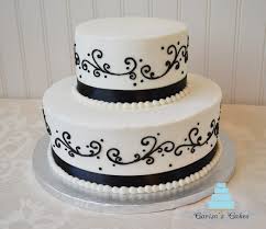 Carisa S Cakes Black And White Wedding Cake Black And White Wedding Cake Wedding Cake Pictures Square Wedding Cakes
