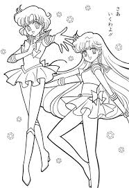 Sailor Moon Series Coloring Pages Sailor Mercury And Sailor Mars Malvorlagen Ausmalbilder Sailor Merkur