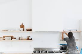 Floating shelves are shelves supported by concealed supports, making it look like the shelf is floating. Kitchen Remodel Update Floating Shelves Tutorial Amber Thrane