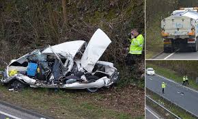 This caused the failure of the tail rotor drive and ended when the main rotor blades separated. A2 Crash Picture Mg Owner Killed When His Car Broke Down On Dual Carriageway And Was Hit By A Lorry As He Waited For Help Daily Mail Online