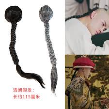 Hairstyles showed your social status in ancient china. Hanfu Accessories Traditional Chinese Men Wig Headdress Hair Styles Ancient Pigtail Of Qing Dynasty Studio Accessories Costume Accessories Aliexpress