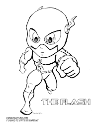 Chibi Flash Superhero Coloring Pages Marvel Coloring Ladybug Coloring Page