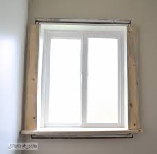In a house or an apartment, the interior window trim consists of the wooden molding which comprises the inside of the window frame. Make Farmhouse Window Trim With Stock Lumber Funky Junk Interiors
