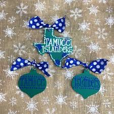 Texas A M Corpus Christi Islanders Christmas Ornaments Texas Christmas Ornaments Texas Shaped Christmas Ornaments