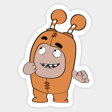 This app set as background and free access to all drawing. Orange Oddbod Slick Oddbods Aufkleber Teepublic De
