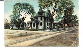 1908 Postcard Of Church Street At Main The House In Foreground Was Replaced By The Old Post Office Old Post Office Church Street Litchfield County