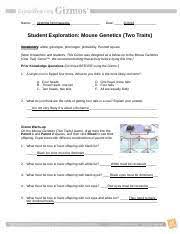 Read online mouse genetics one traits gizmo answer keymouse genetics one traits gizmo answer key right here, we have countless books mouse genetics one traits gizmo answer key and collections to check out. Mousegenetics2se Doc Name Akshitha Nimmagadda Date Student Exploration Mouse Genetics Two Traits Vocabulary Allele Genotype Phenotype Probability Course Hero