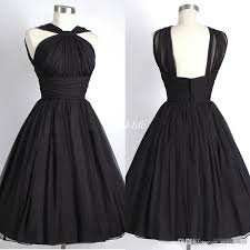 Black Short Bridesmaid Dresses 2016 Halter Sleeveless Empire Waist A Line Cheap Maid O Maid Of Honour Dresses Short Bridesmaid Dresses Black Bridesmaid Dresses