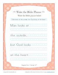 You can download and print them instantly from your also, coloring paging has proved to be beneficial for people having the disease of epilepsy. 1 Samuel 16 7 Write The Bible Phrase Worksheet Children S Bible Activities Sunday School Activities For Kids